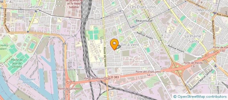 localisation de l'entreprise SCI LA LOZERES  VENISSIEUX