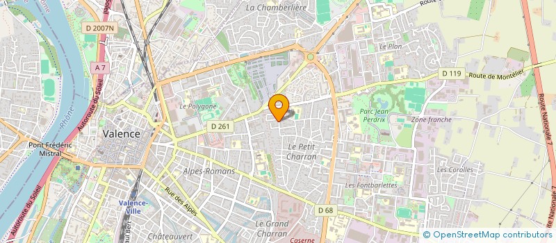 localisation de l'entreprise SCI LA LUIRE à VALENCE