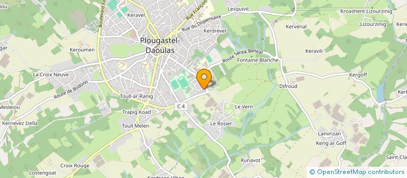 localisation de l'entreprise SCI LA LUMIERE  PLOUGASTEL-DAOULAS