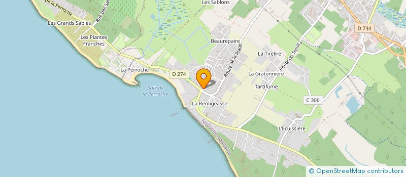 localisation de l'entreprise SCI LA LUMINEUSE  DOLUS D'OLERON