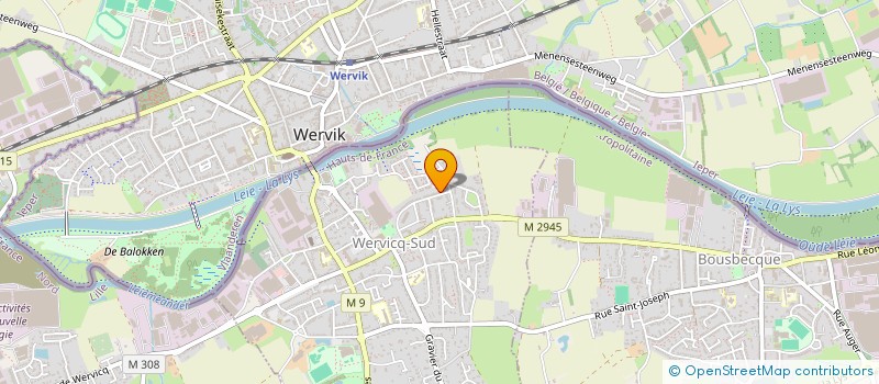 localisation de l'entreprise SCI LA LUNE  WERVICQ-SUD