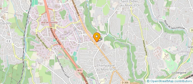 localisation de l'entreprise SCI LA LUNE BLEUE  CHAMPAGNE-AU-MONT-D'OR