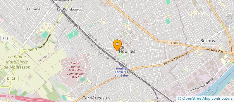 localisation de l'entreprise SCI LA LUNE ET LE SOLEIL  HOUILLES