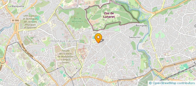 localisation de l'entreprise SCI LA LUSETTE à MONTPELLIER