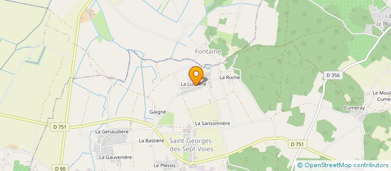 localisation de l'entreprise SCI LA LUSSIERE à GENNES-VAL-DE-LOIRE