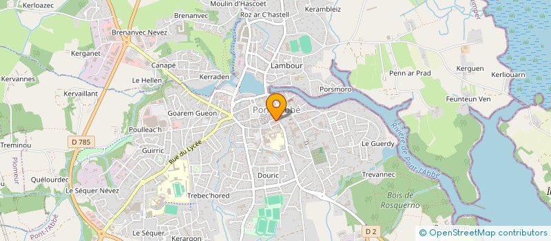 localisation de l'entreprise SCI LA LUTECIE  PONT-L'ABBE