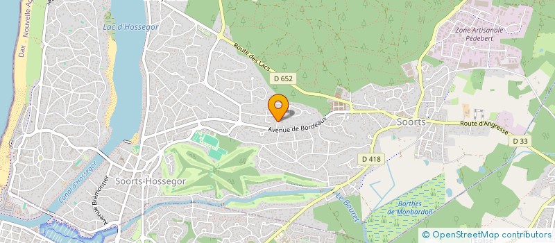 localisation de l'entreprise SCI LA LUZIENNE à SOORTS-HOSSEGOR