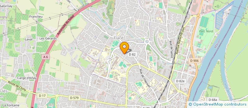 localisation de l'entreprise SCI LA LYONNAISE  MACON