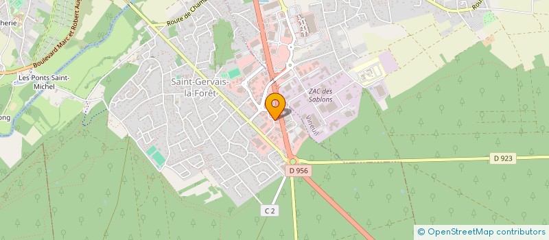 localisation de l'entreprise SCI LA LYRE  SAINT-GERVAIS-LA-FORET