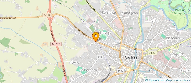 localisation de l'entreprise SCI LA LYRE  CASTRES