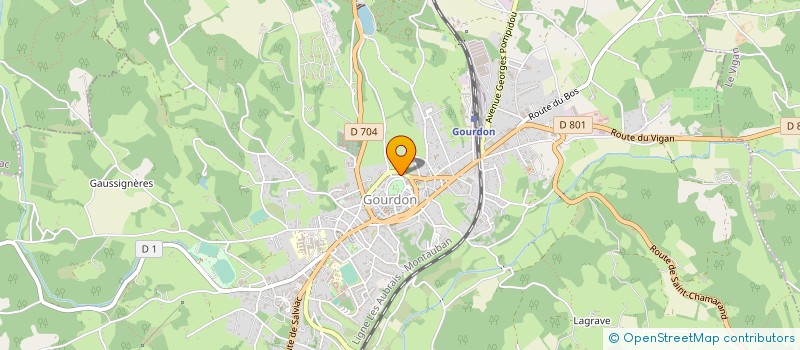 localisation de l'entreprise SCI LA MADELEINE  GOURDON