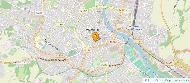 localisation de l'entreprise SCI LA MADELEINE à AUXERRE