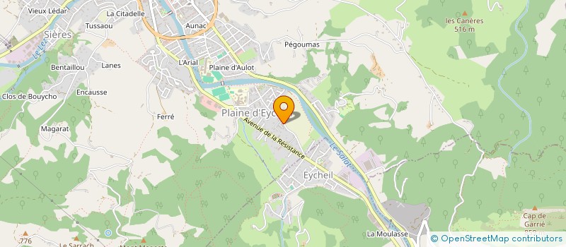 localisation de l'entreprise SCI LA MADELEINE à SAINT-GIRONS