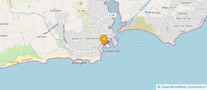 localisation de l'entreprise SCI LA MADELEINE  PLOBANNALEC-LESCONIL