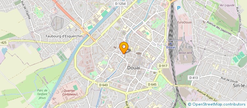 localisation de l'entreprise SCI LA MADELEINE à DOUAI