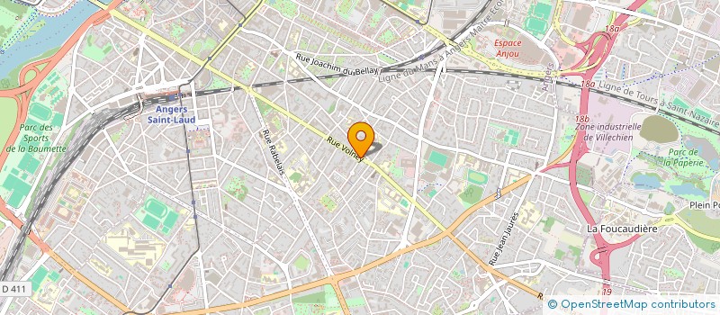localisation de l'entreprise SCI LA MADELEINE à ANGERS
