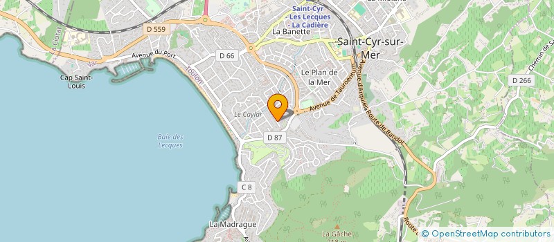 localisation de l'entreprise SCI LA MADELEINE à SAINT-CYR-SUR-MER