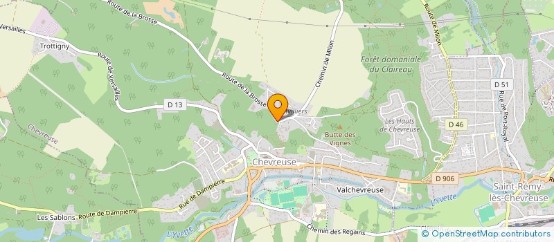 localisation de l'entreprise SCI LA MADELEINE  CHEVREUSE