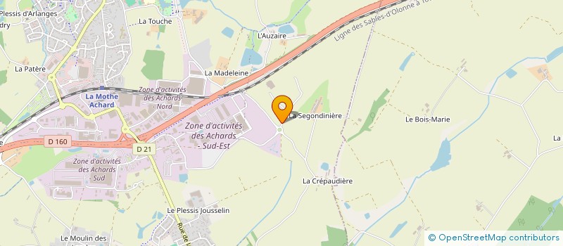 localisation de l'entreprise SCI LA MADELEINE  LES ACHARDS