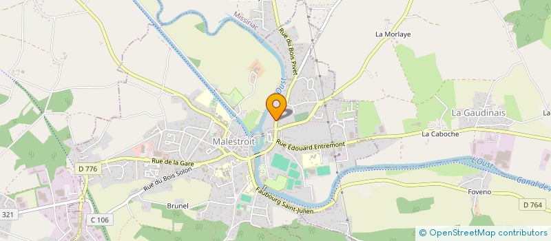 localisation de l'entreprise SCI LA MADELEINE  MALESTROIT