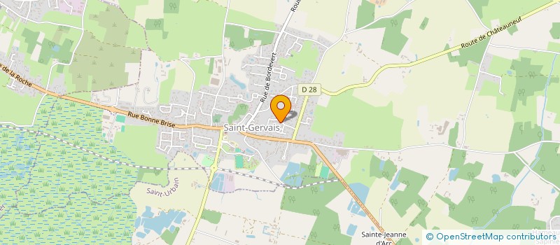 localisation de l'entreprise SCI LA MADELEINE  BEAUVOIR-SUR-MER