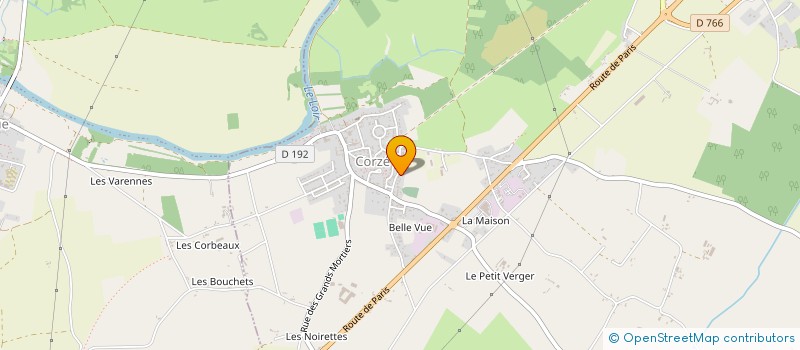 localisation de l'entreprise SCI LA MADELEINE  CORZE