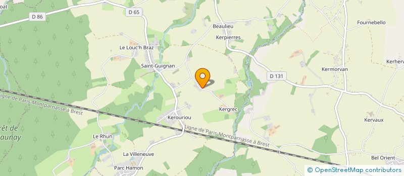 localisation de l'entreprise SCI LA MADELEINE DE KERJOLY  SAINT-JEAN-KERDANIEL