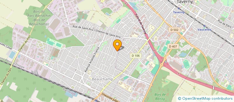 localisation de l'entreprise SCI LA MADELON  BEAUCHAMP