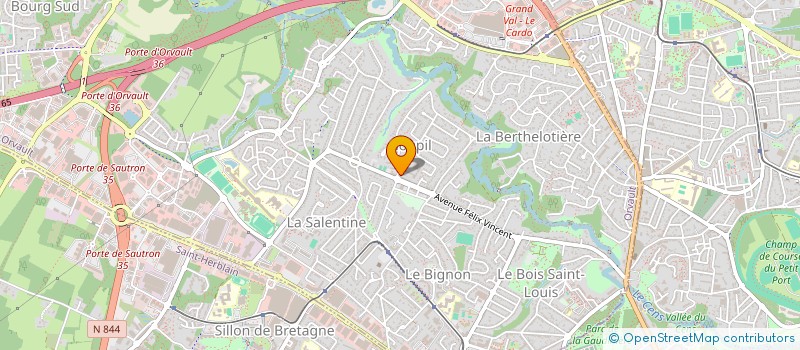 localisation de l'entreprise SCI LA MADONE à ORVAULT