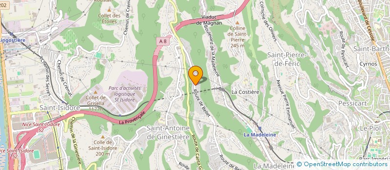 localisation de l'entreprise SCI LA MADONE  NICE