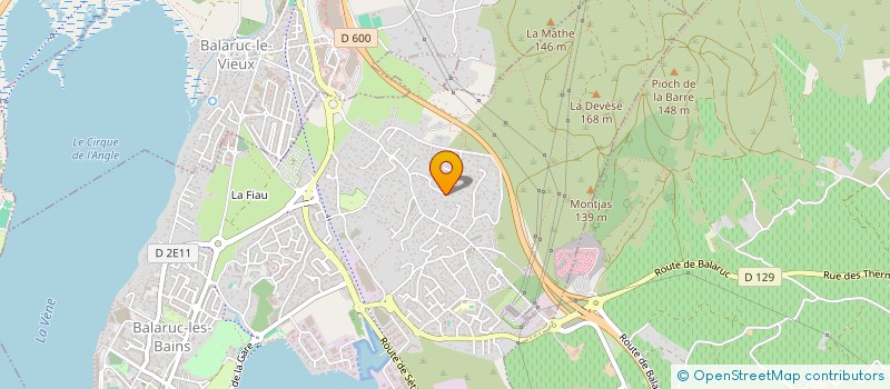 localisation de l'entreprise SCI LA MADRAGUE  BALARUC-LES-BAINS