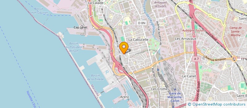 localisation de l'entreprise SCI LA MADRAGUE à MARSEILLE