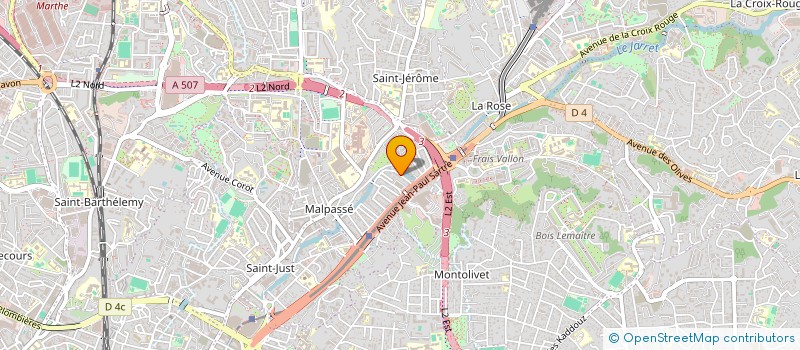 localisation de l'entreprise SCI LA MADRAGUE à MARSEILLE