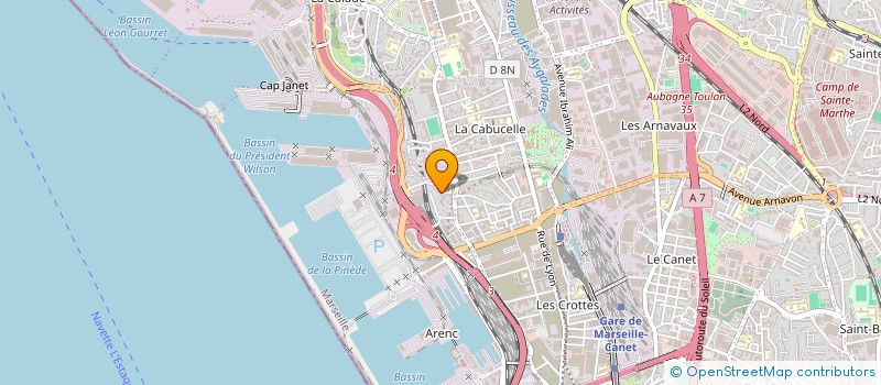 localisation de l'entreprise SCI LA MADRAGUE à MARSEILLE