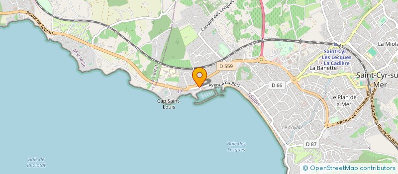 localisation de l'entreprise SCI LA MADRAGUE à SAINT-CYR-SUR-MER