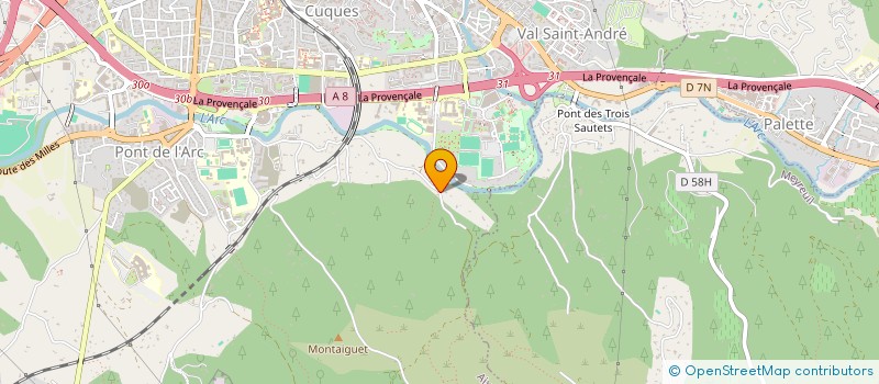 localisation de l'entreprise SCI LA MADRAGUE à AIX-EN-PROVENCE