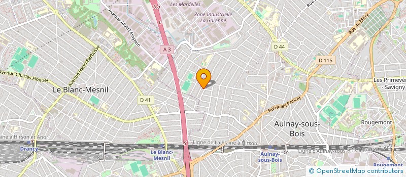 localisation de l'entreprise SCI LA MADRAGUE à AULNAY-SOUS-BOIS