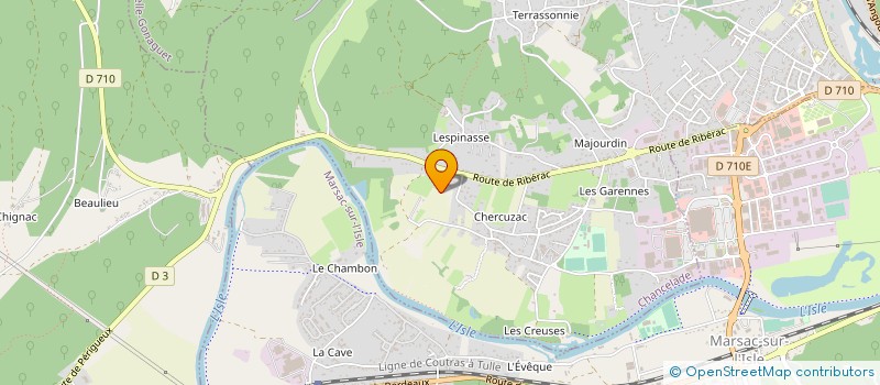 localisation de l'entreprise SCI LA MADRIERE  CHANCELADE