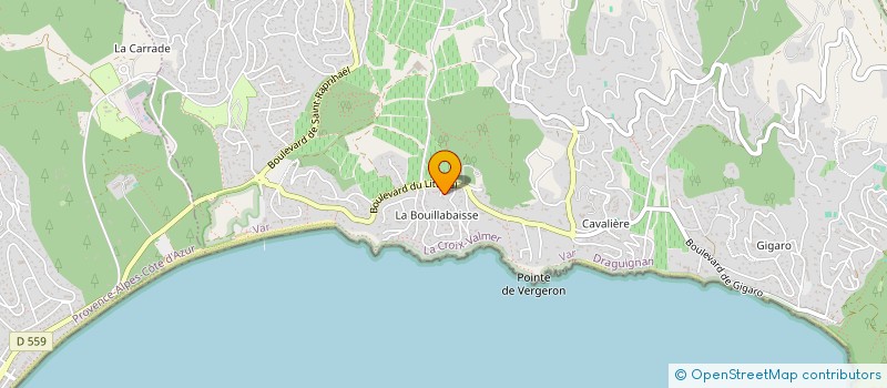 localisation de l'entreprise SCI LA MAEVA  LA CROIX-VALMER