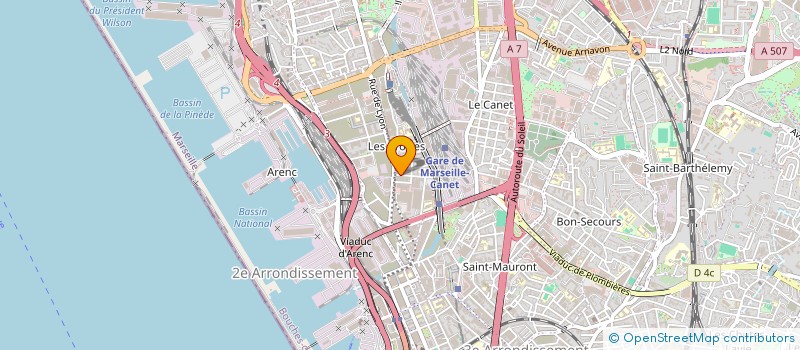 localisation de l'entreprise SCI LA MAGALLONE à MARSEILLE