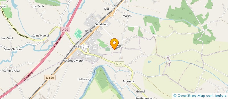 localisation de l'entreprise SCI LA MAGDELAINE  REALVILLE