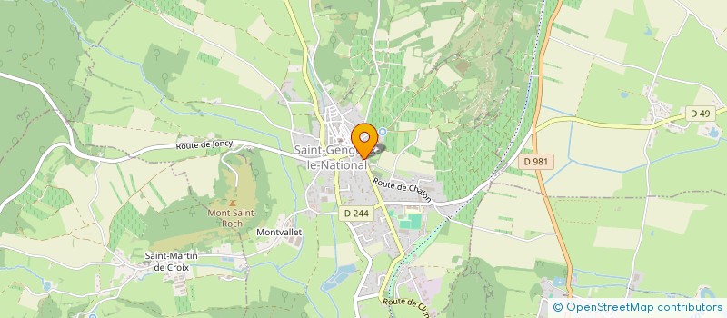 localisation de l'entreprise SCI LA MAGDELEINE  SAINT-GENGOUX-LE-NATIONAL