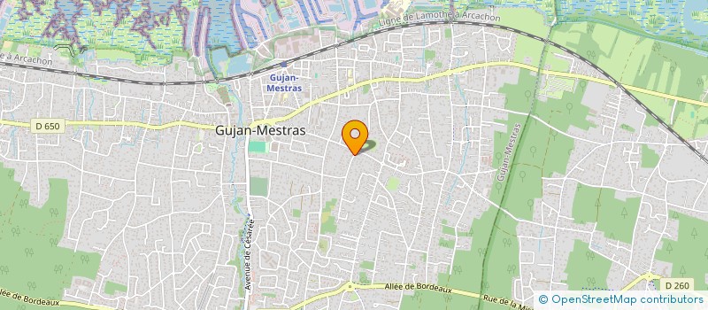 localisation de l'entreprise SCI LA MAGDELEINE à GUJAN-MESTRAS