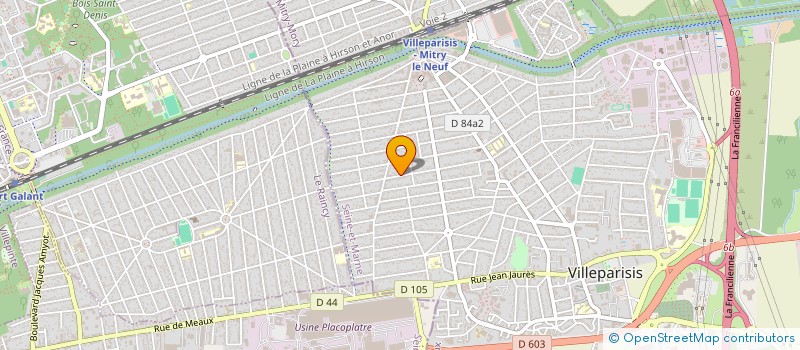 localisation de l'entreprise SCI LA MAGISTRALE 1  VILLEPARISIS