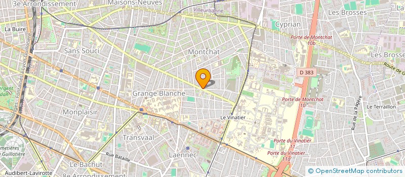 localisation de l'entreprise SCI LA MAGNAGNERIE  LYON