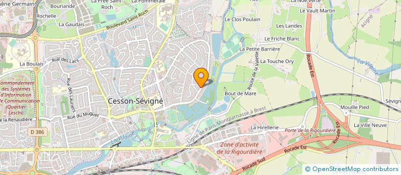 localisation de l'entreprise SCI LA MAGNUM à CESSON-SEVIGNE