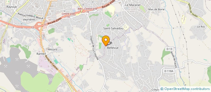 localisation de l'entreprise SCI LA MAGRIE à ALBI