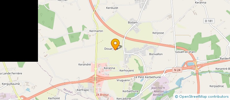 localisation de l'entreprise SCI LA MAILLETTE SAINT RENE  MOREAC