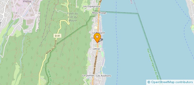 localisation de l'entreprise SCI LA MAIOSN DE CHUGUET  SEVRIER