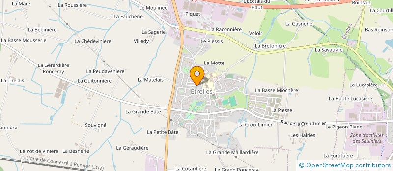 localisation de l'entreprise SCI LA MAIRIE  ETRELLES